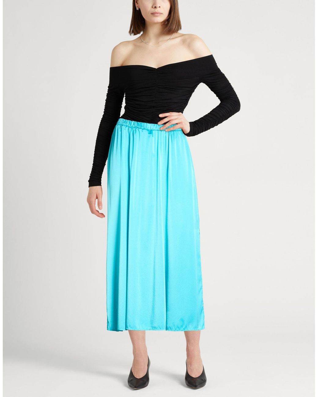 Forte_forte Blue Midi Skirt