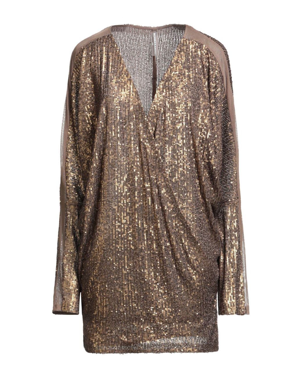 Norma Kamali Brown Mini Dress