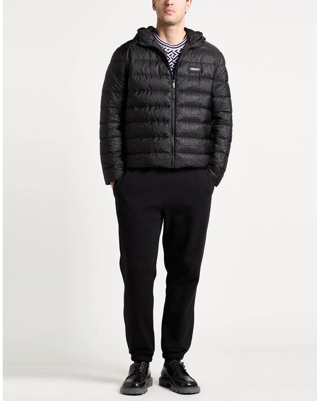 Versace Black Puffer Polyamide for men