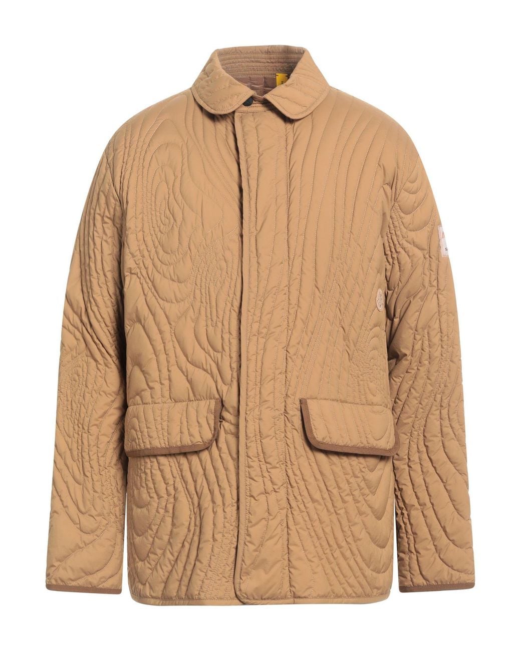 Moncler Natural Camel Puffer Polyamide for men