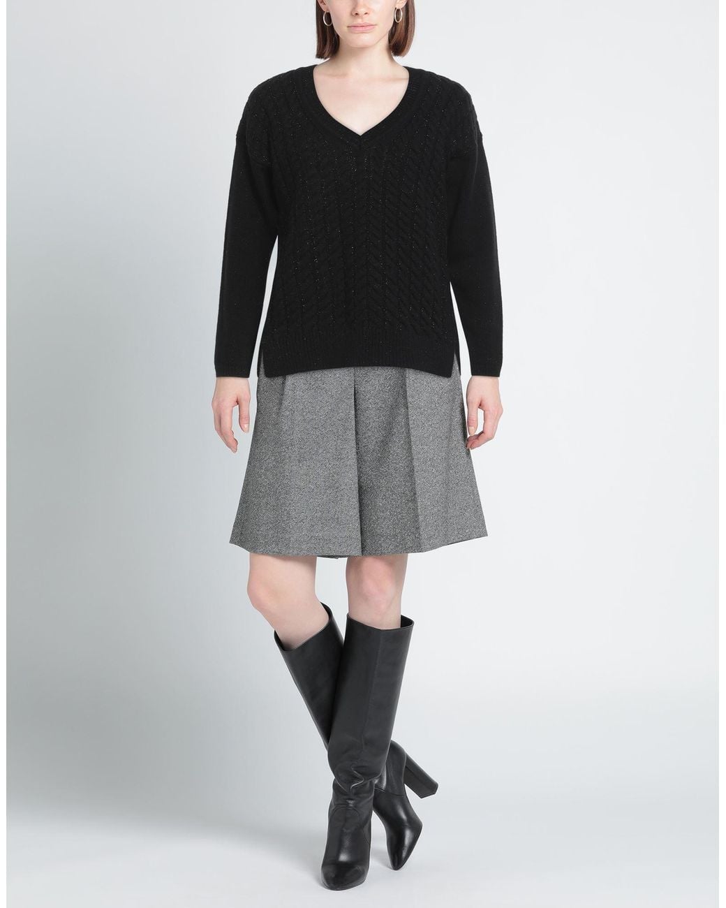 Pullover High de color Black