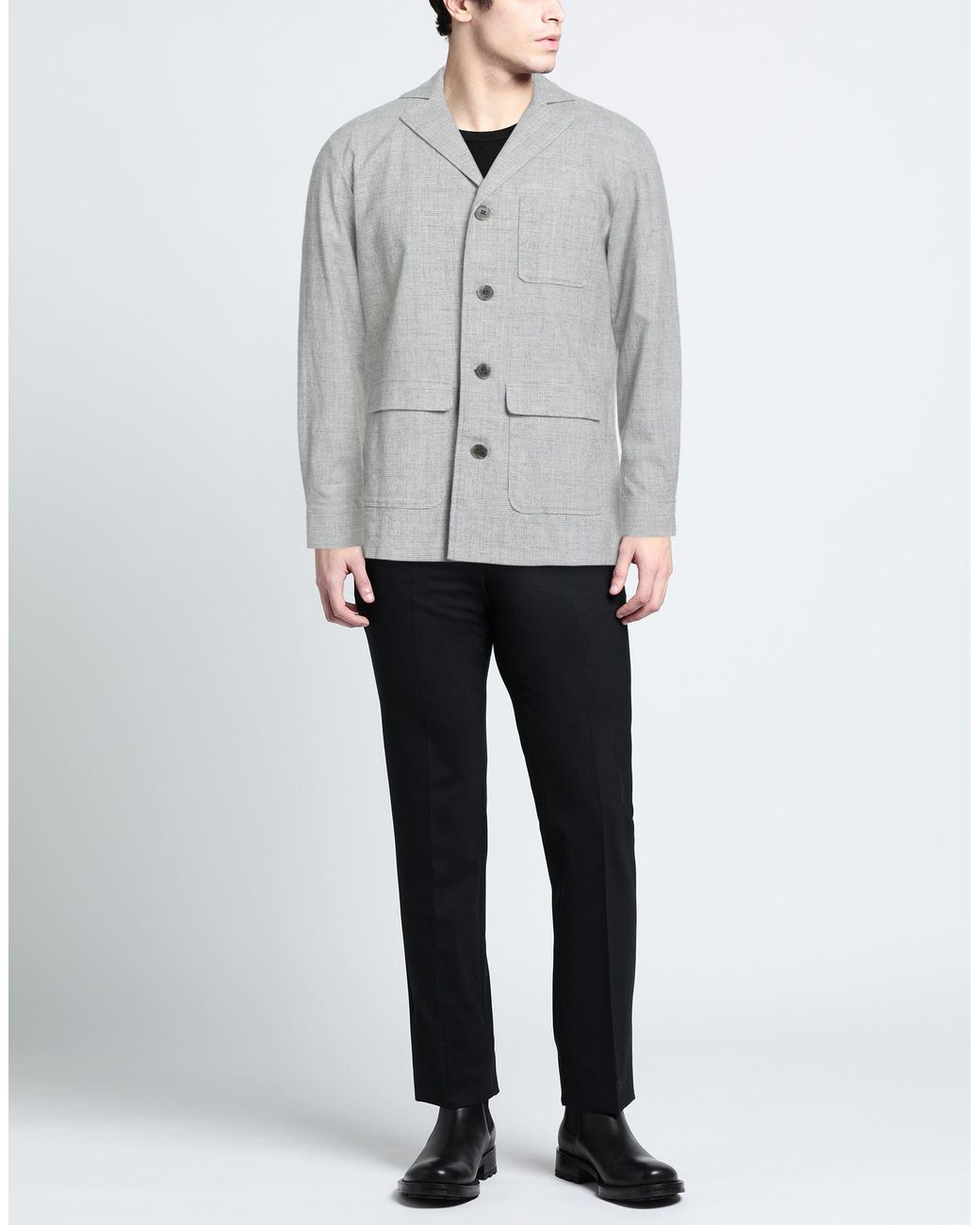 Hiltl Gray Light Blazer Cotton, Elastane for men