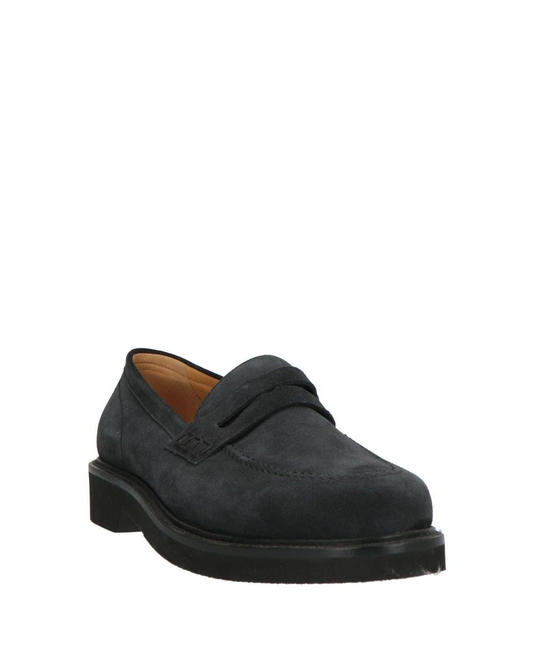 Testoni Black Charcoal Loafers Leather for men