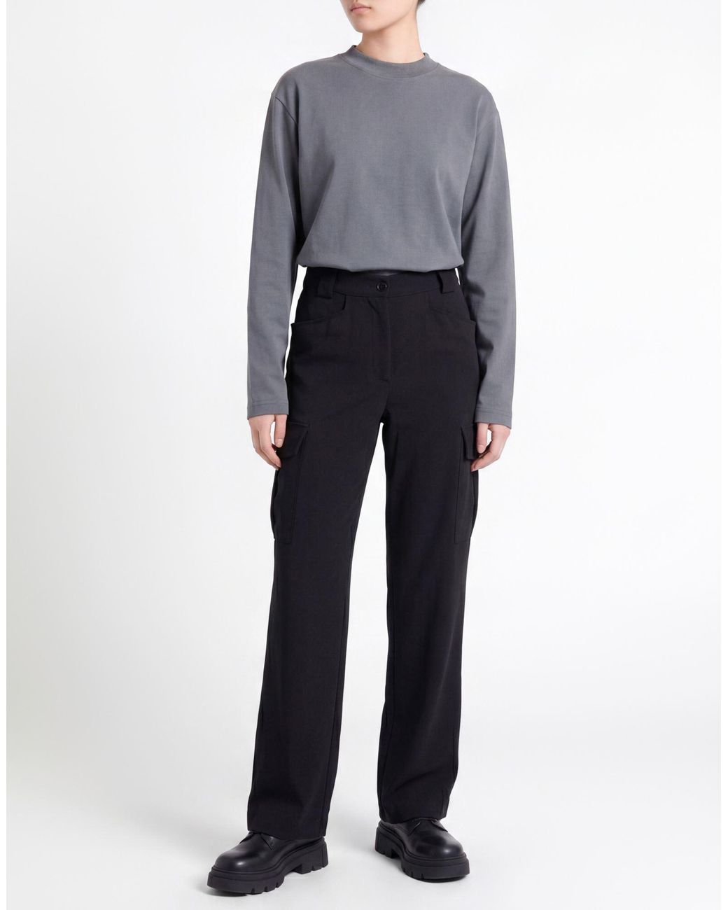 ALESSIA SANTI Blue Pants Polyester, Elastane