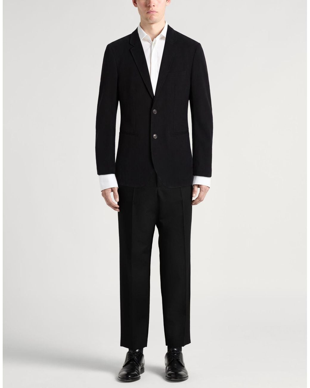 Emporio Armani Black Blazer Virgin Wool, Polyamide, Elastane for men