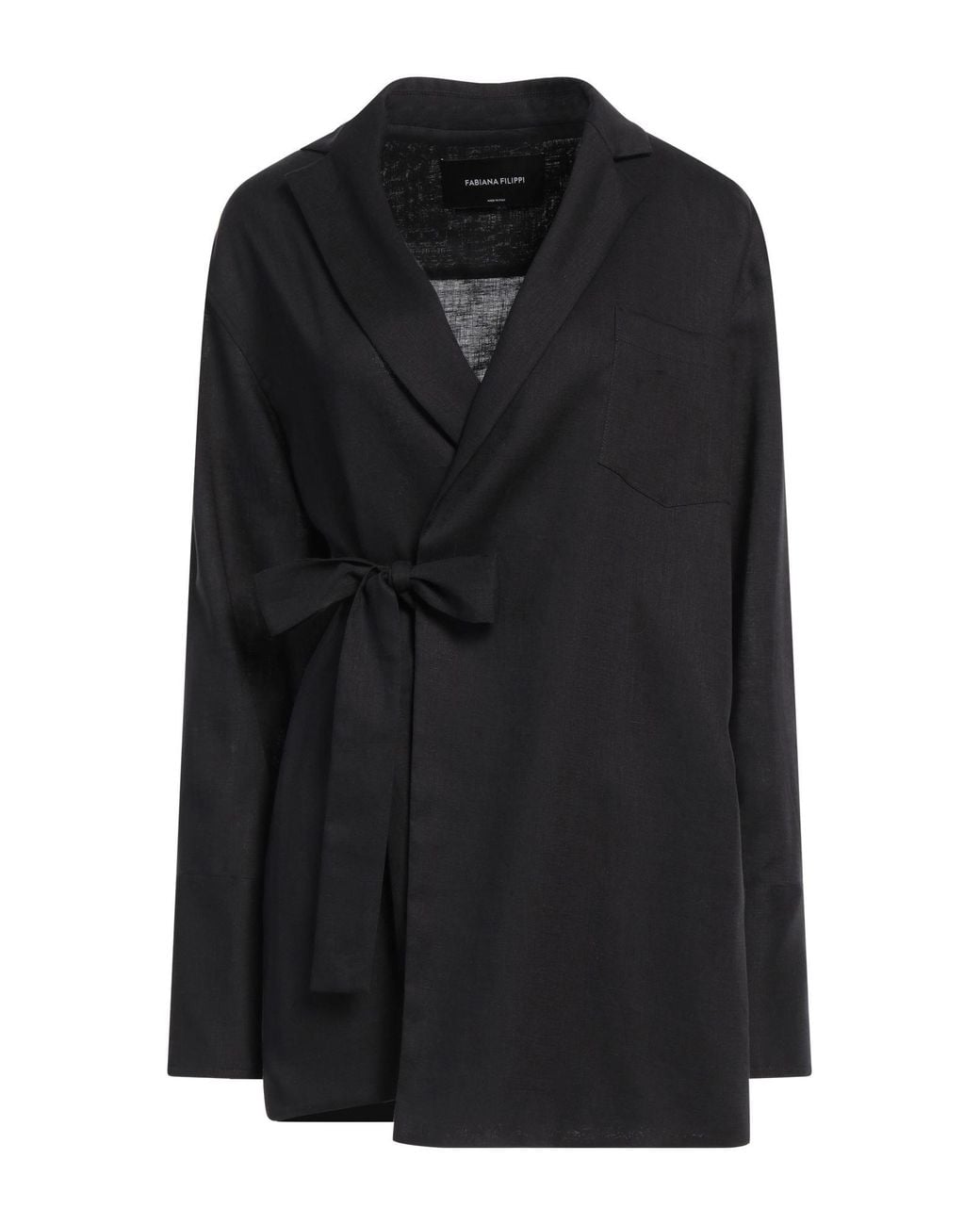 Fabiana Filippi Black Jacket Linen