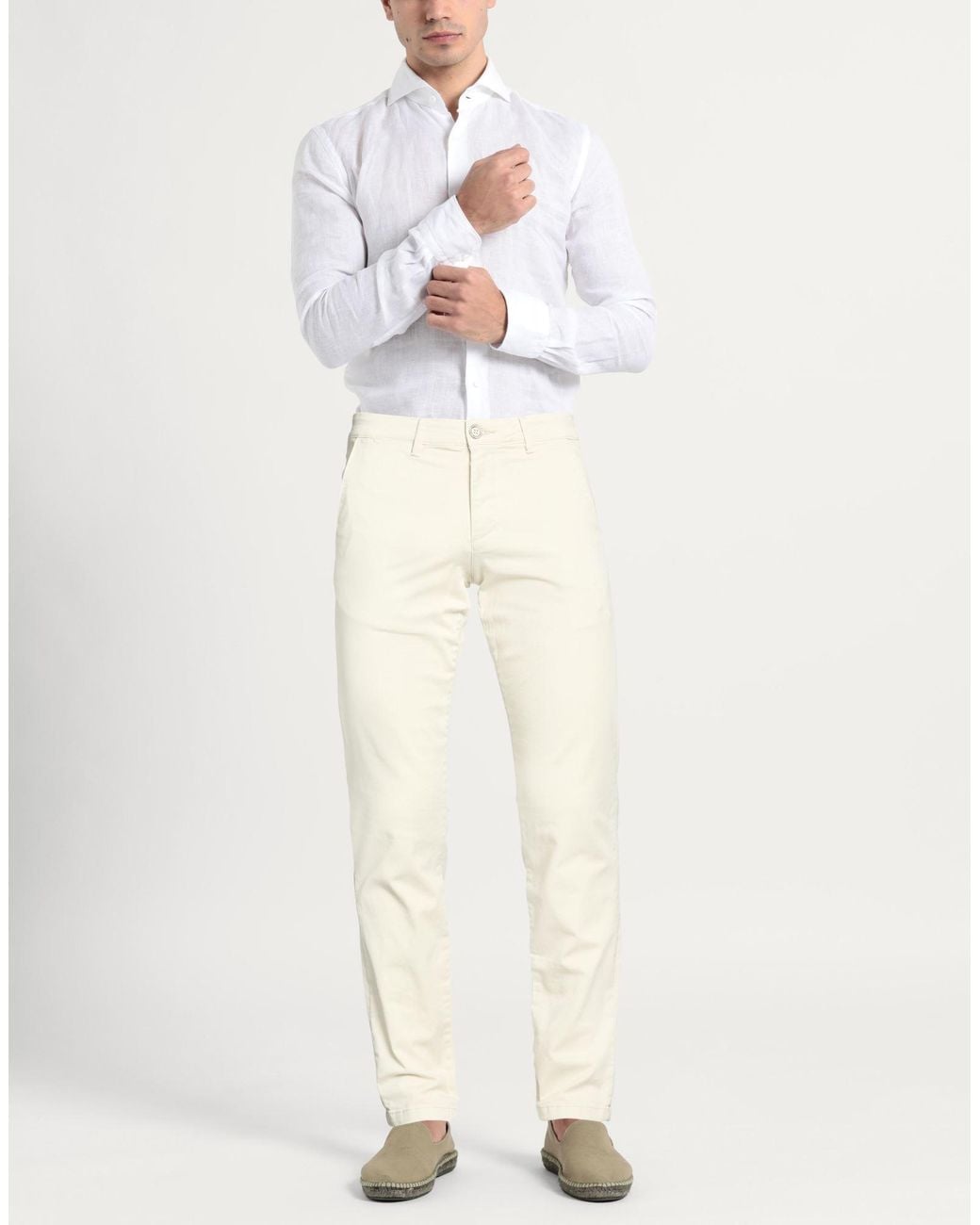 SELECTED White Pants for men