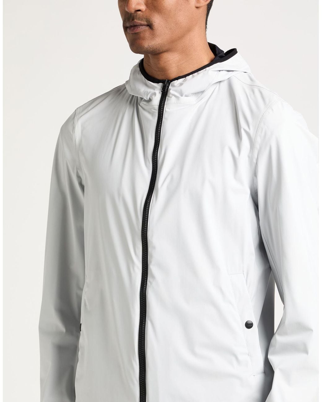 Herno White Jacket Polyurethane, Polyamide, Elastane for men