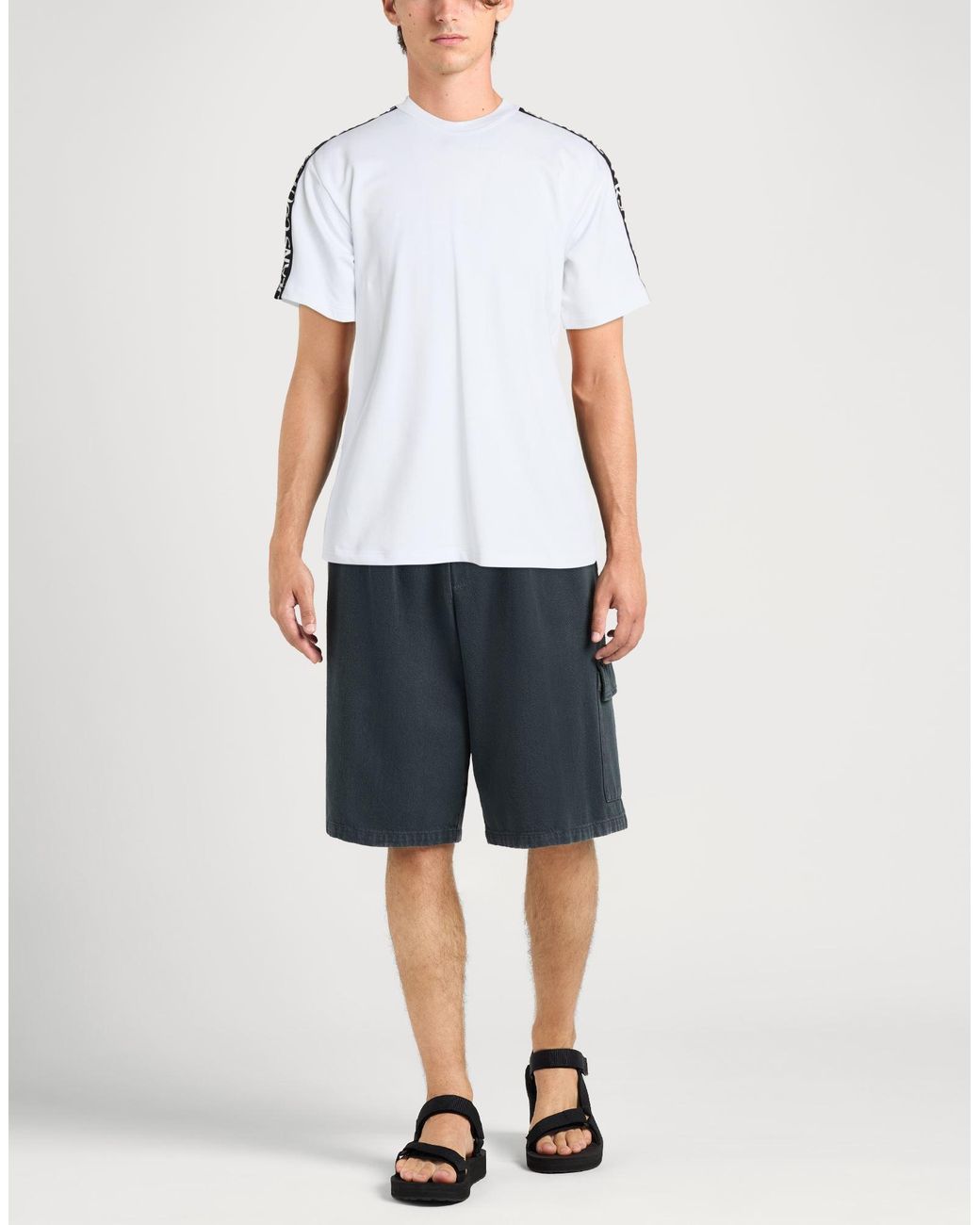 Versace Jeans Couture White T-Shirt Cotton, Elastane for men