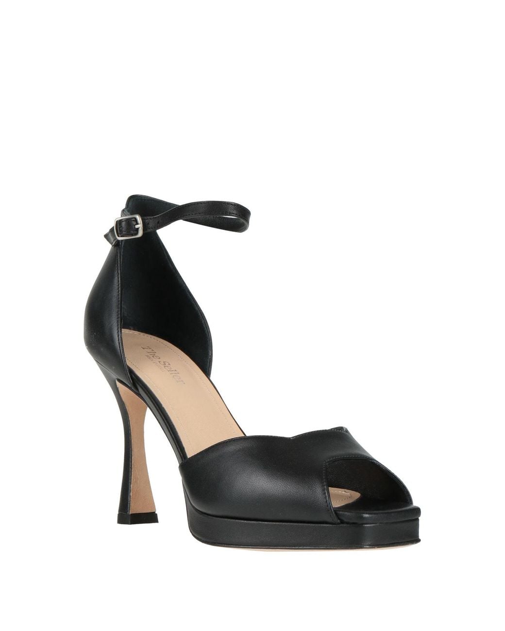 The Seller Black Sandals Leather