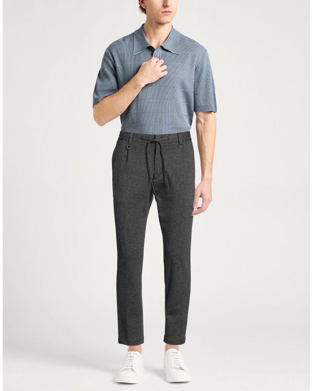 Paolo Pecora Gray Pants for men