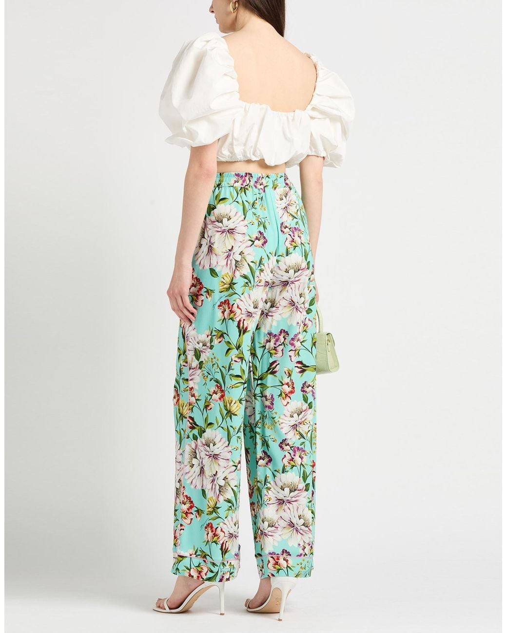 Dolce & Gabbana Green Light Pants Viscose, Elastane