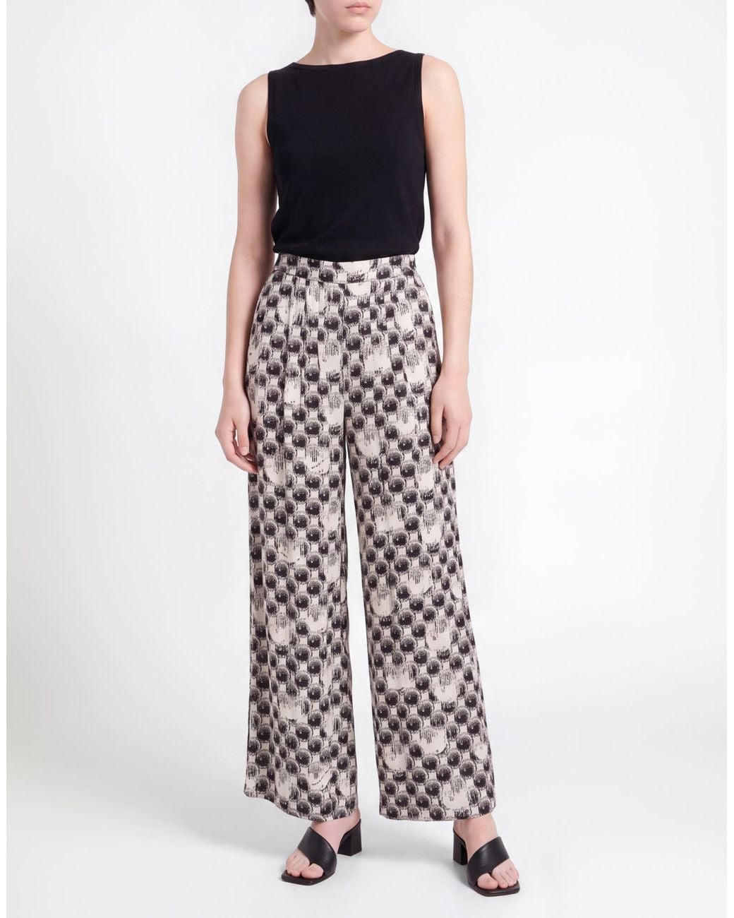 Manila Grace White Pants Viscose