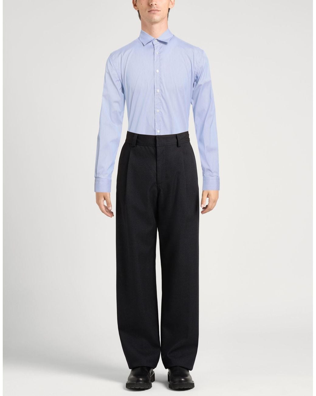 Liu Jo Blue Shirt Cotton, Polyamide, Elastane for men