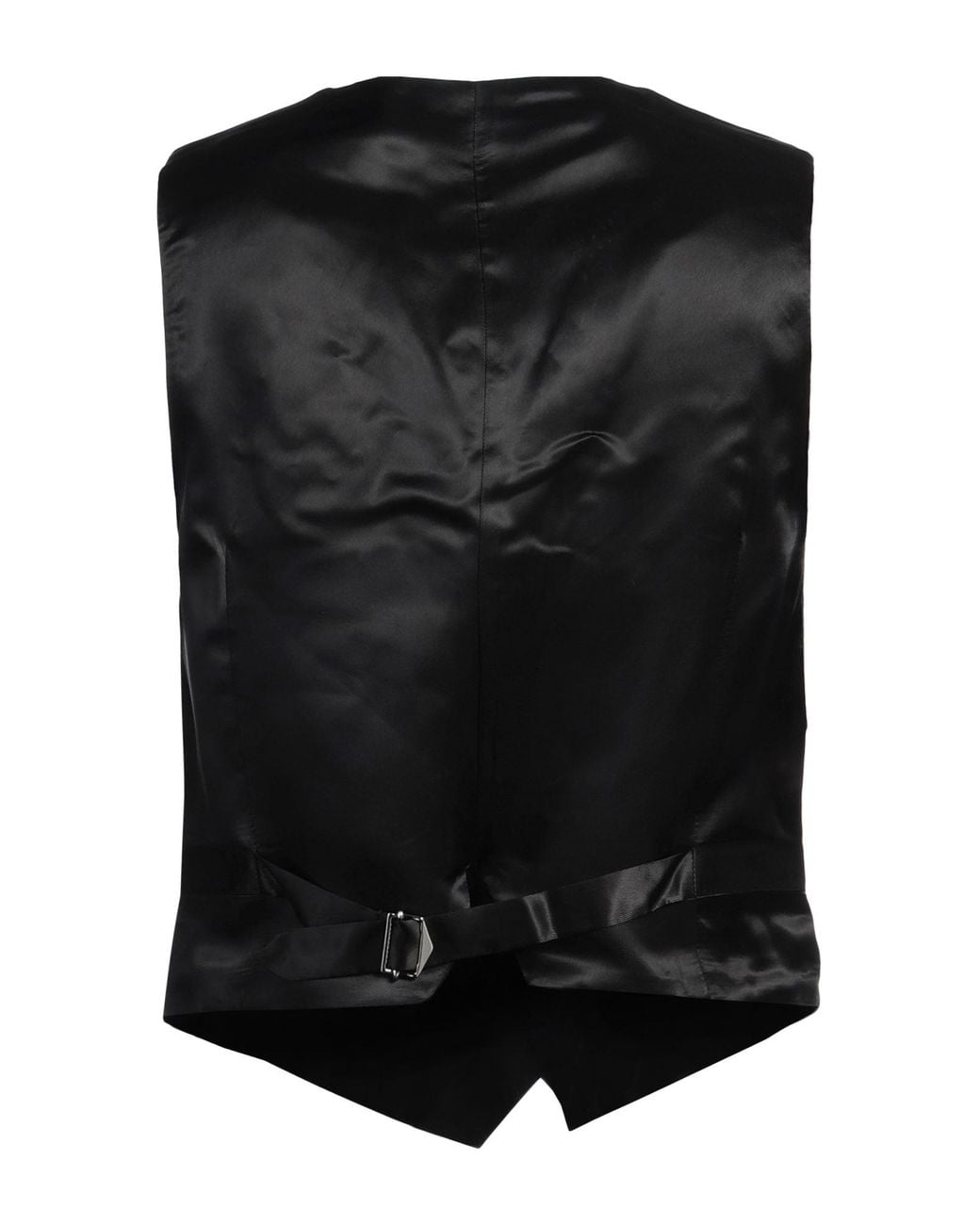 Sandro Black Tailored Vest Polyester, Wool, Elastane