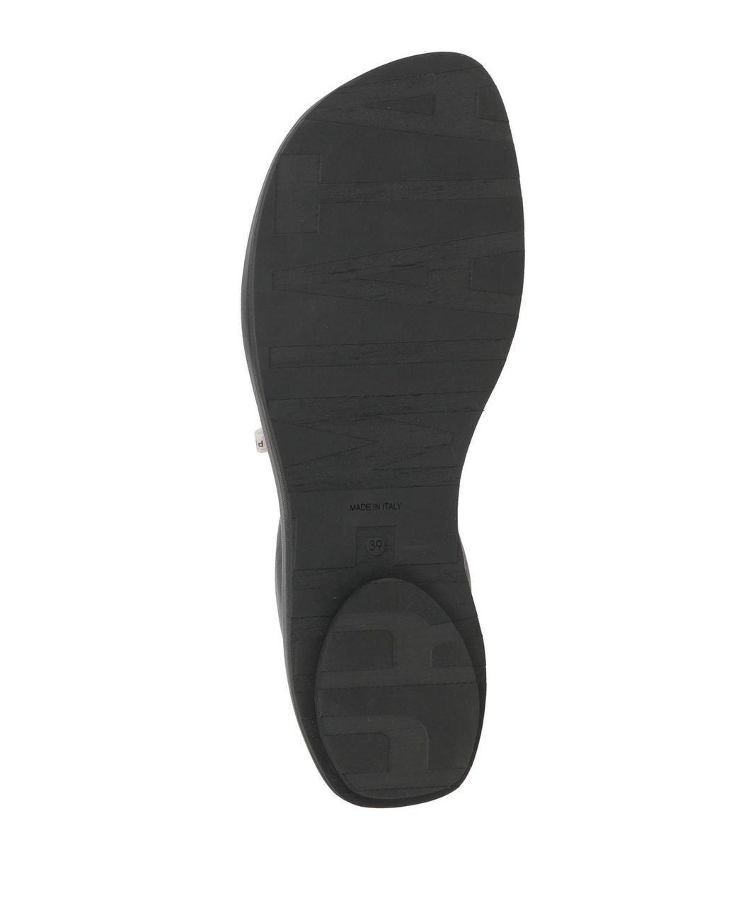 Premiata Black Thong Sandal Leather