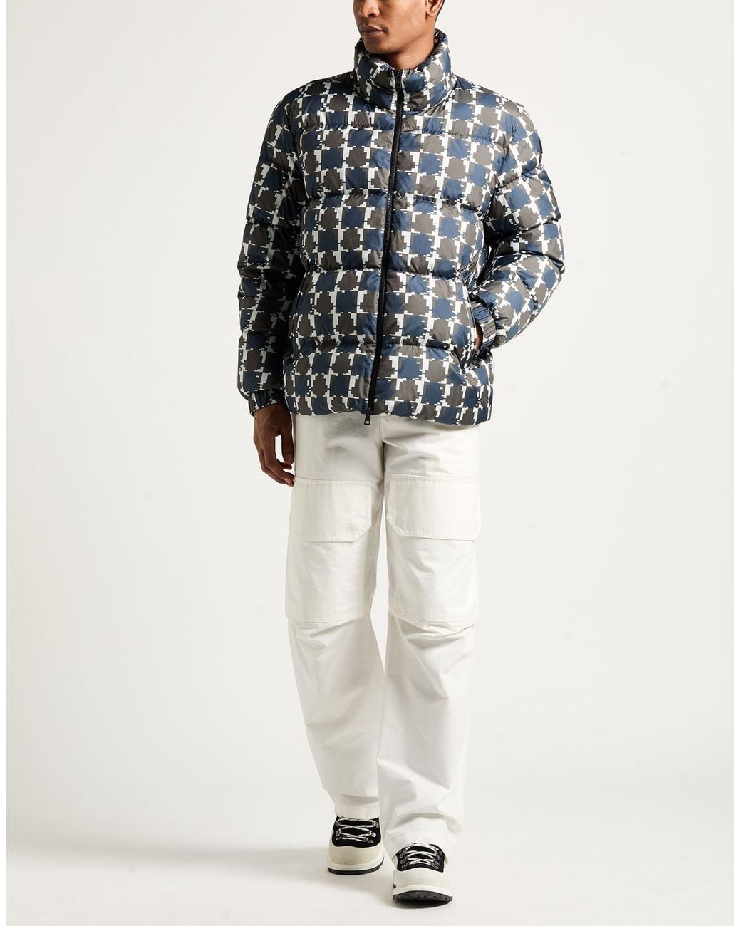 Moncler Blue Puffer Polyester for men