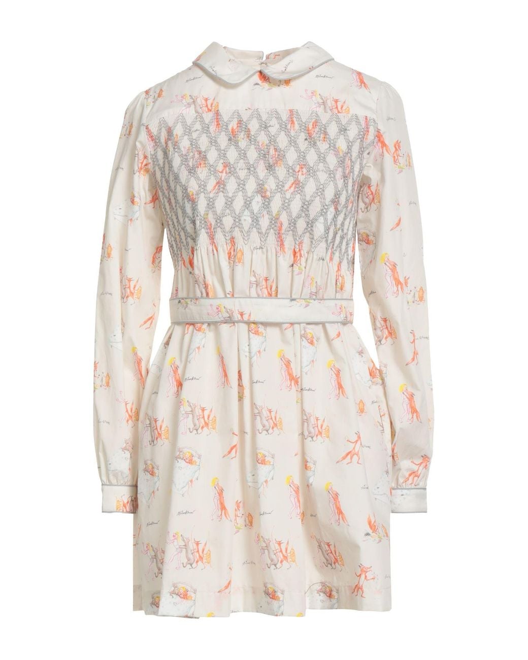 Maison Kitsuné White Mini Dress
