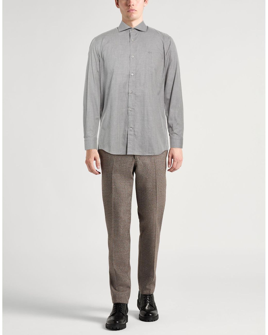 Paul & Shark Gray Shirt Cotton for men