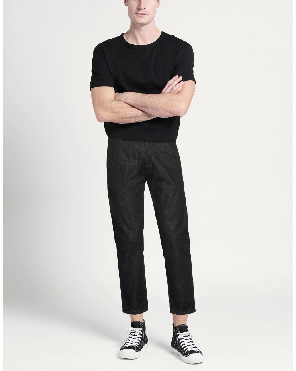 Department 5 Black Trouser for men