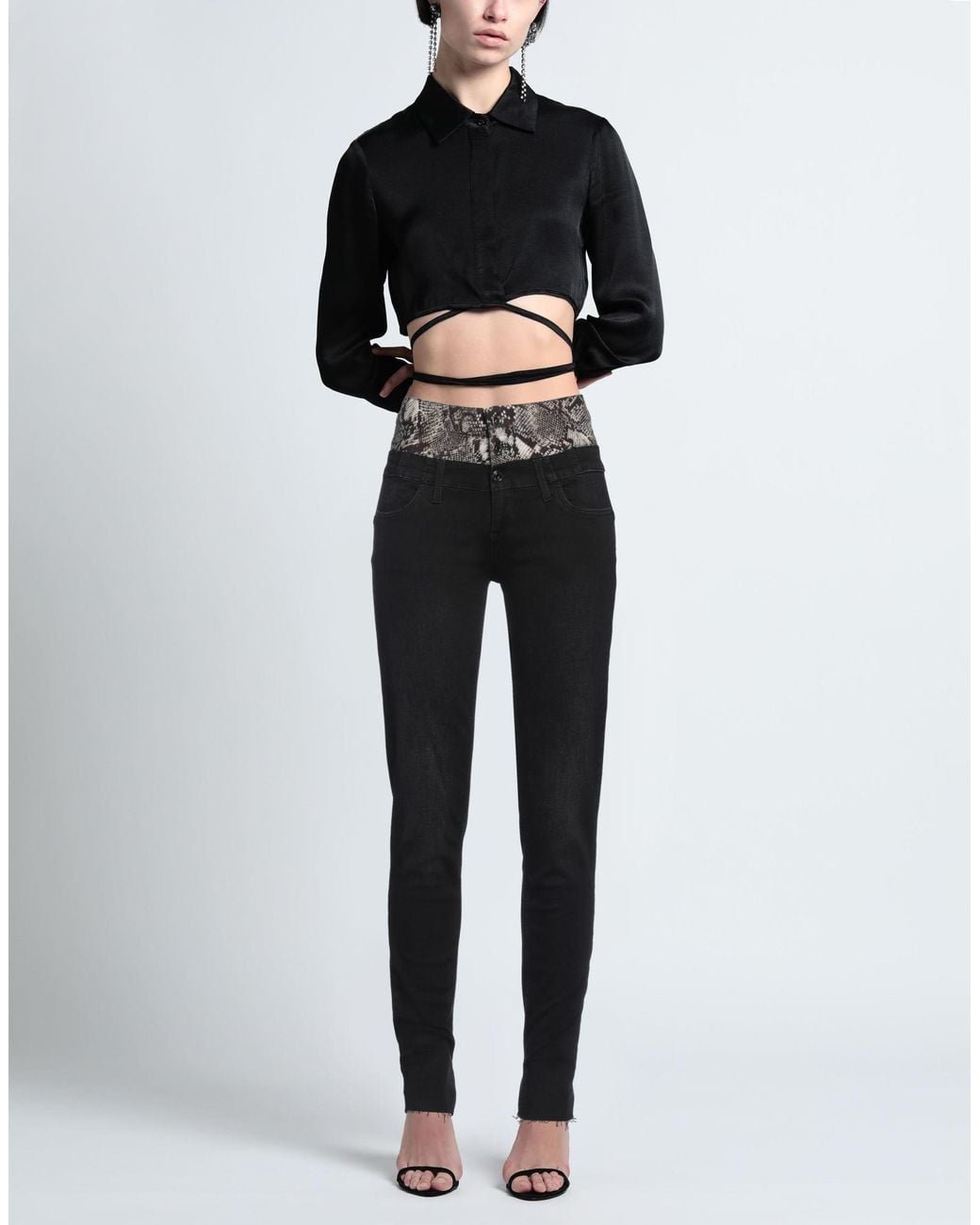 Liu Jo Black Jeans Cotton, Elastane