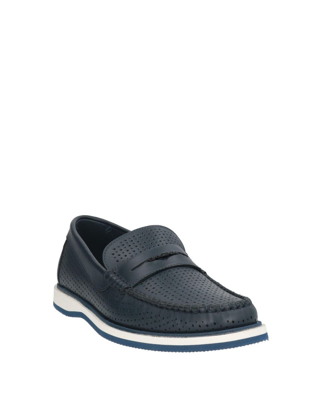 Baldinini Blue Loafers Leather for men