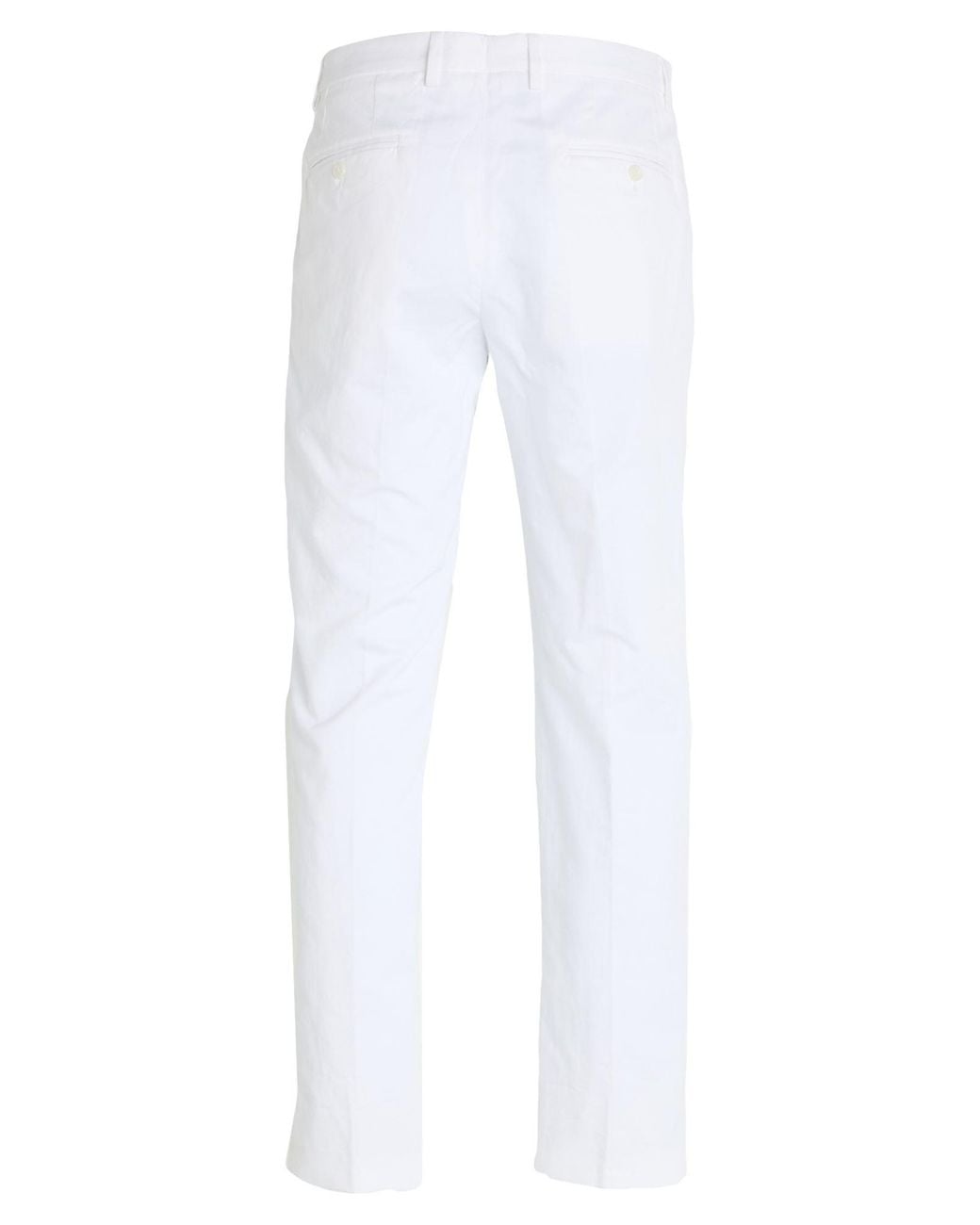 Dolce & Gabbana White Pants Cotton, Elastane for men