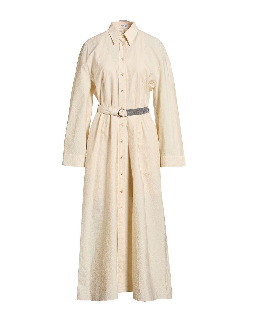 Brunello Cucinelli Natural Maxi Dress Cotton, Polyamide