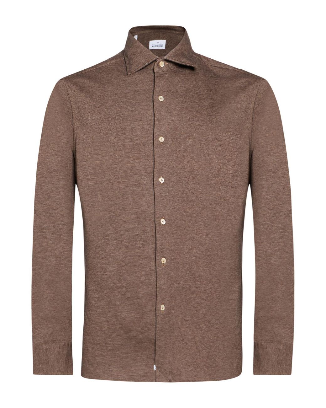 Alessandro Gherardi Brown Light Shirt Cotton, Cashmere for men