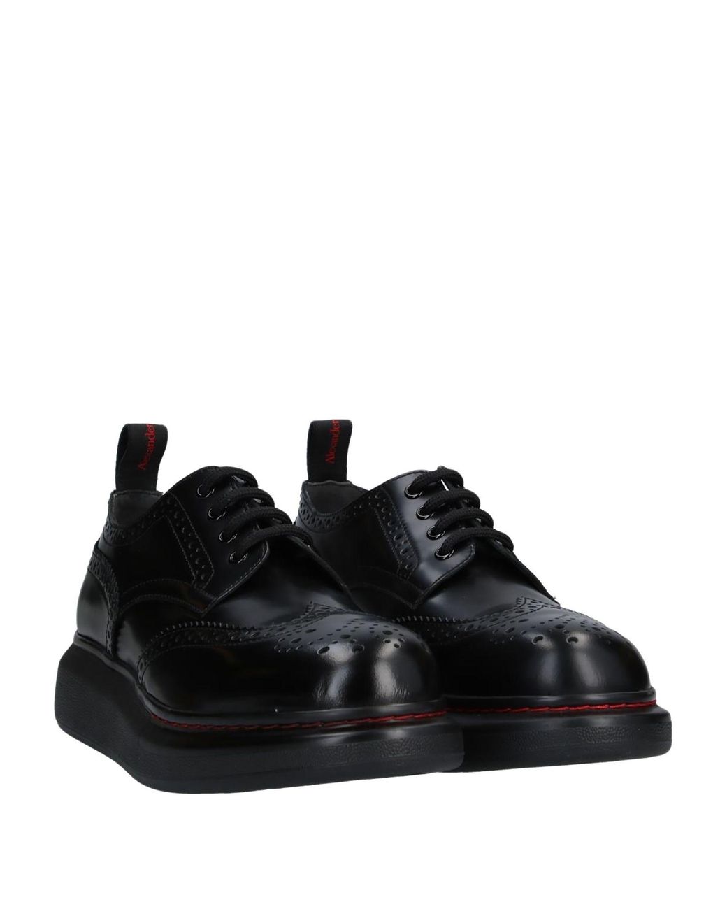 McQueen Black Schnürschuh