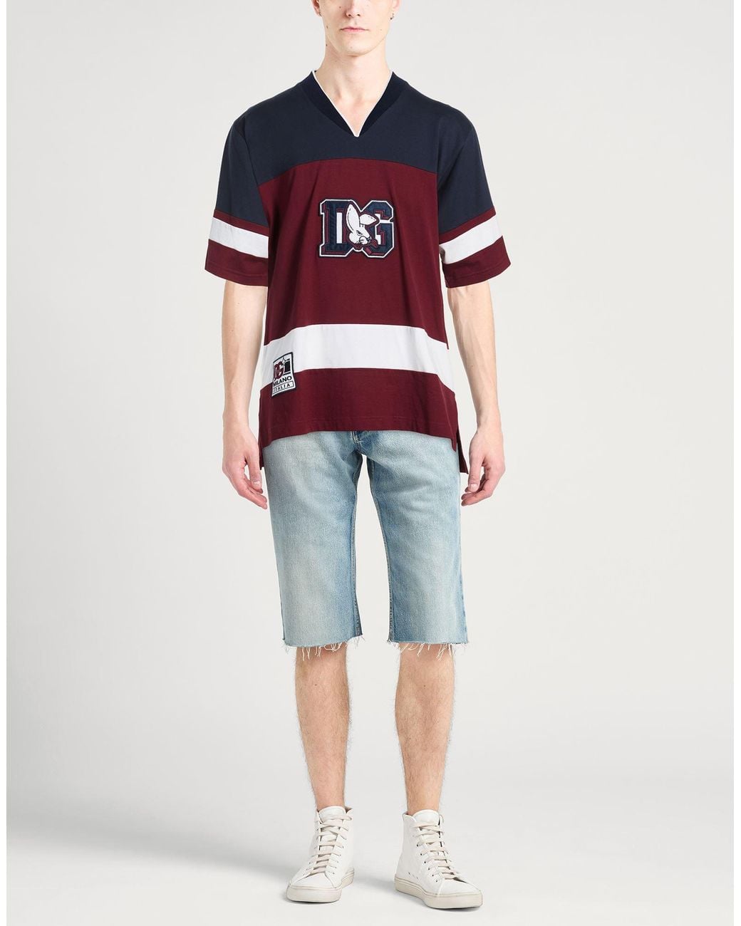 Dolce & Gabbana Blue T-Shirt Cotton for men