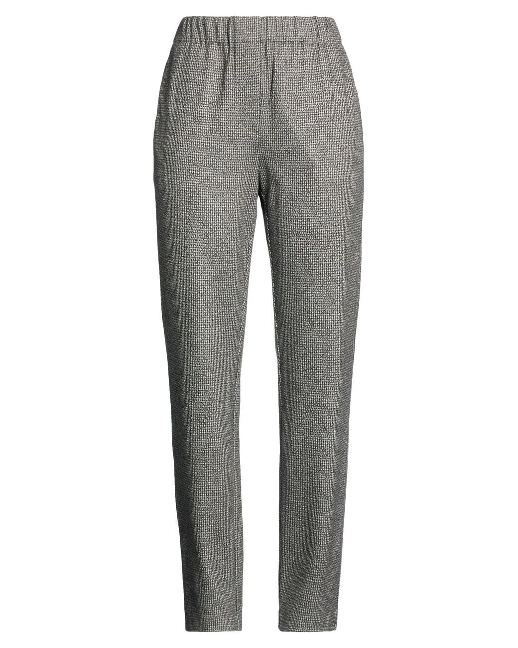 Weekend by Maxmara Gray Pants Viscose, Polyester, Elastane