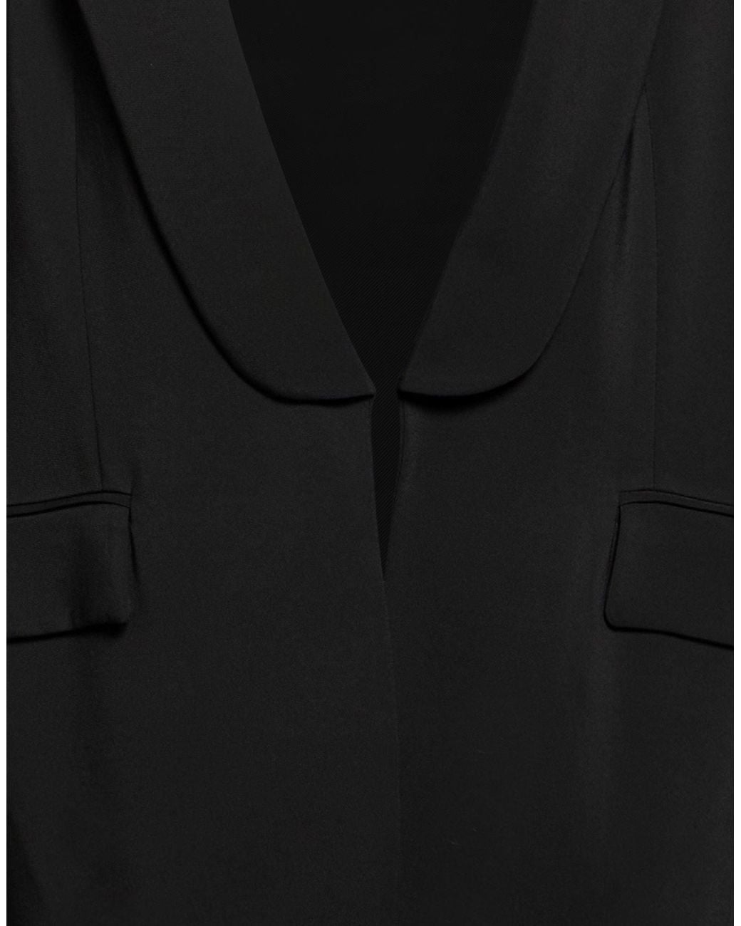 Peserico Black Blazer Viscose, Elastane