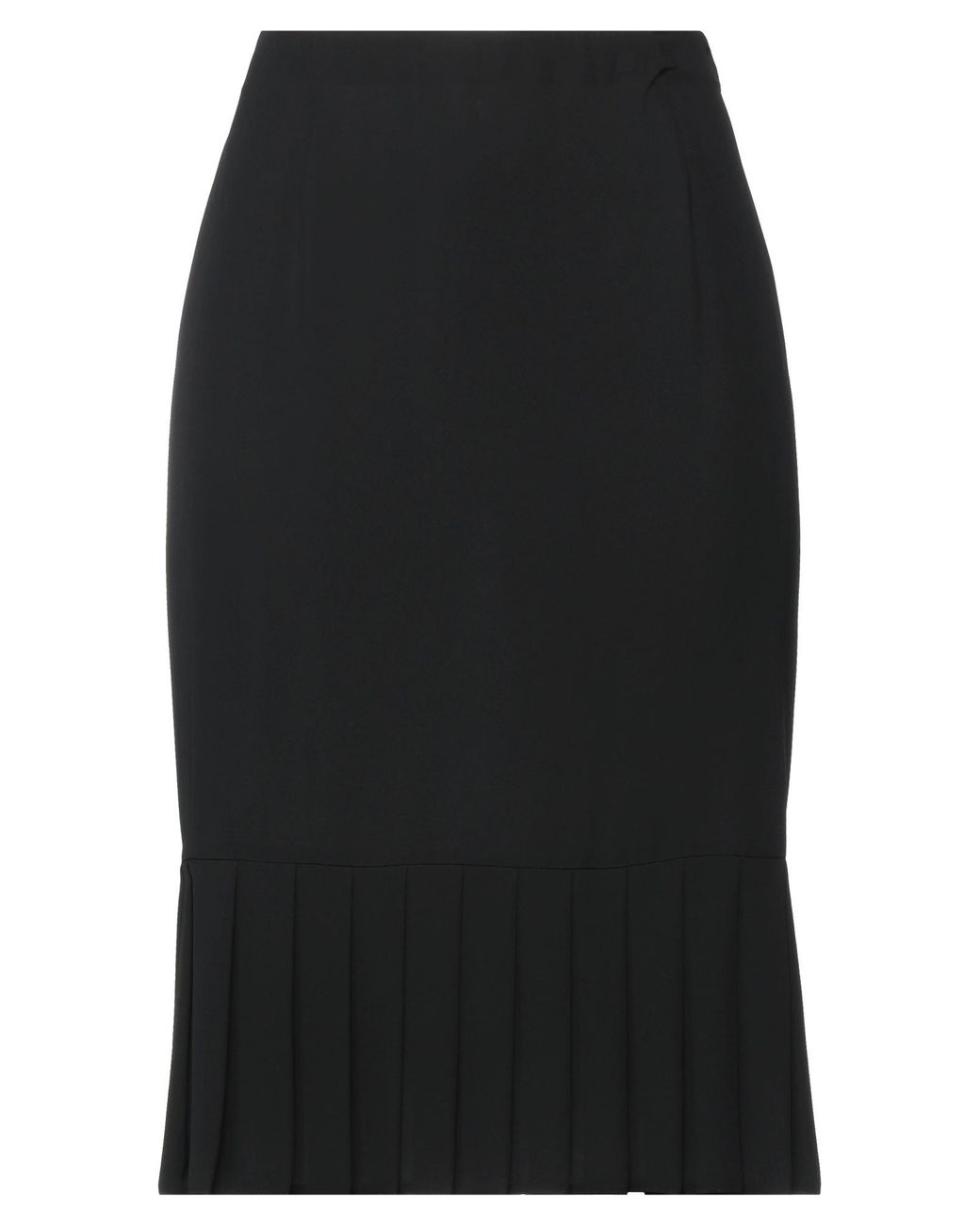 Prada Midi Skirt in Black | Lyst