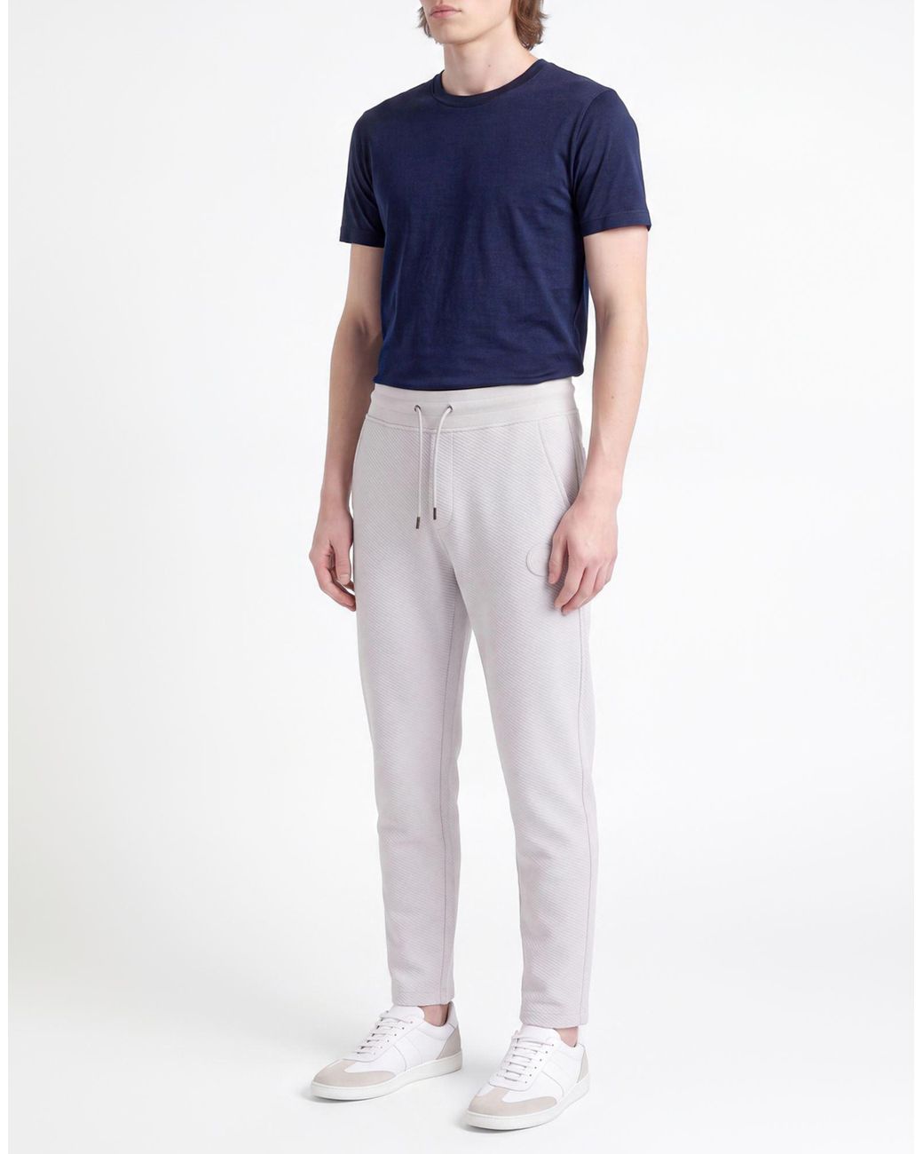 Colmar White Pants Polyester, Viscose, Lycra for men