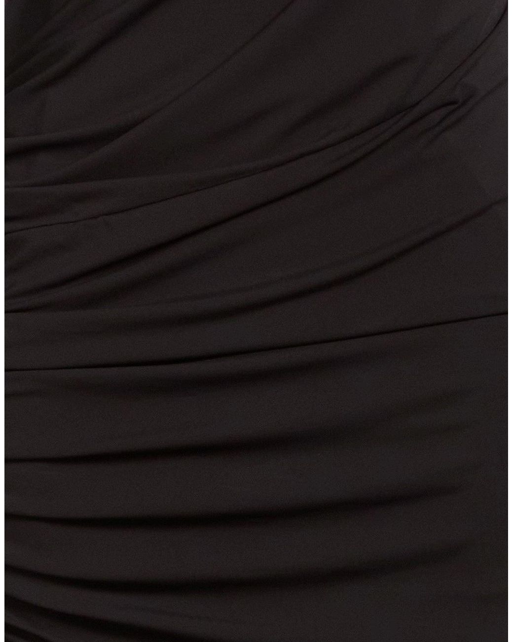 Amen Black Mini Dress Acetate, Polyamide, Elastane