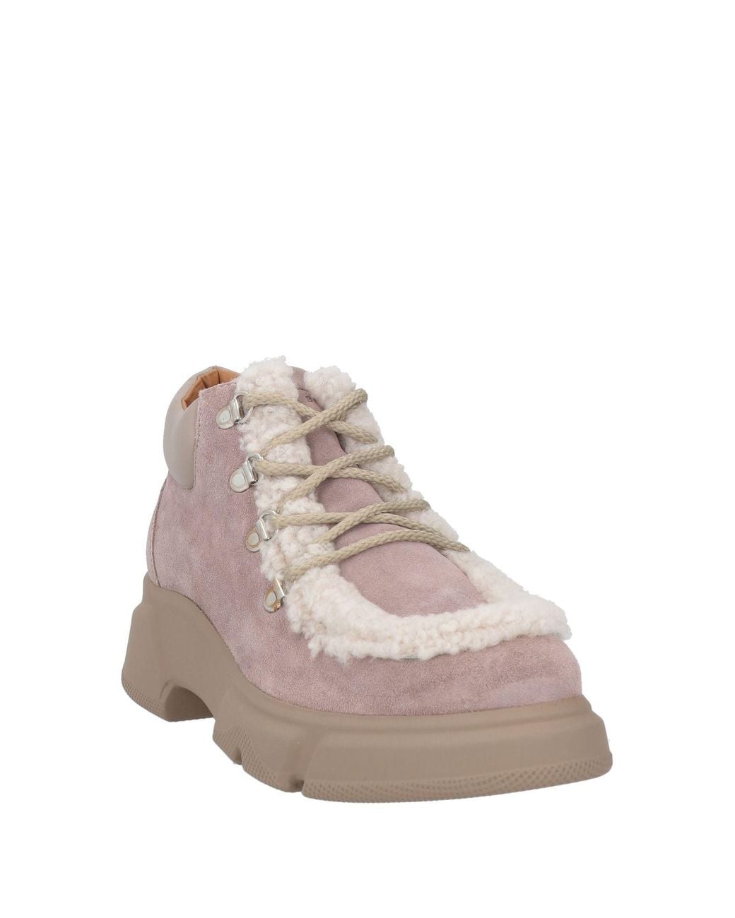 Voile Blanche Multicolor Antique Rose Ankle Boots Leather, Shearling