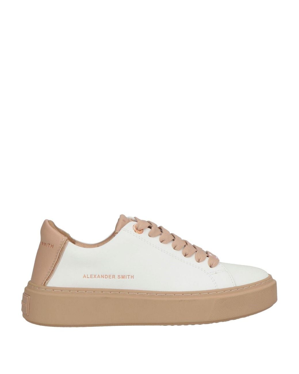 Alexander Smith Natural Sneakers Leather, Synthetic Material
