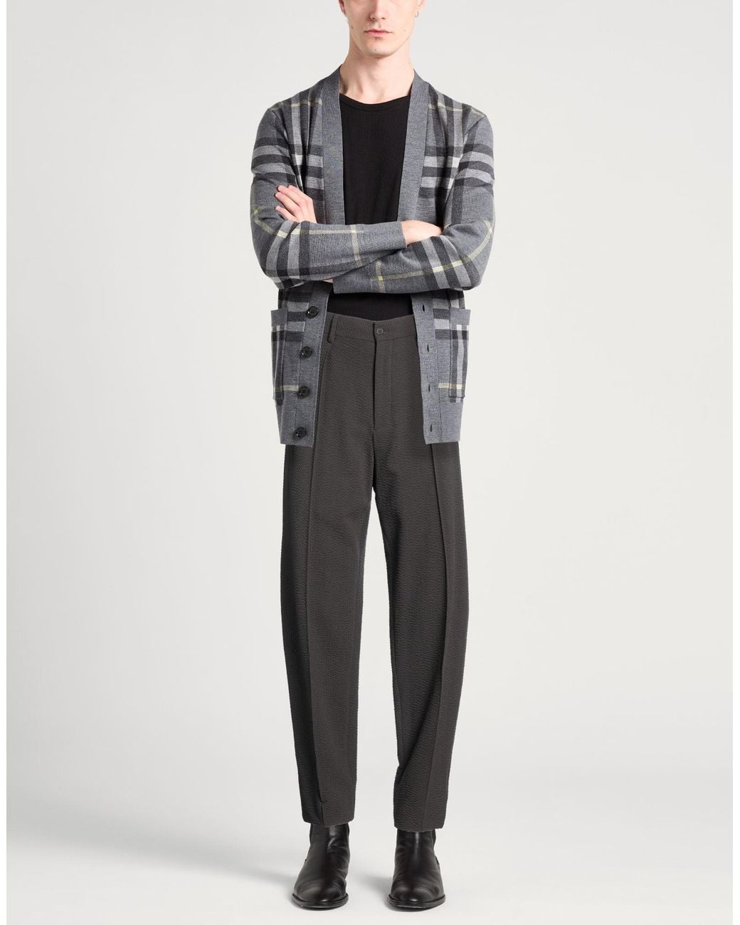 Giorgio Armani Gray Pants for men
