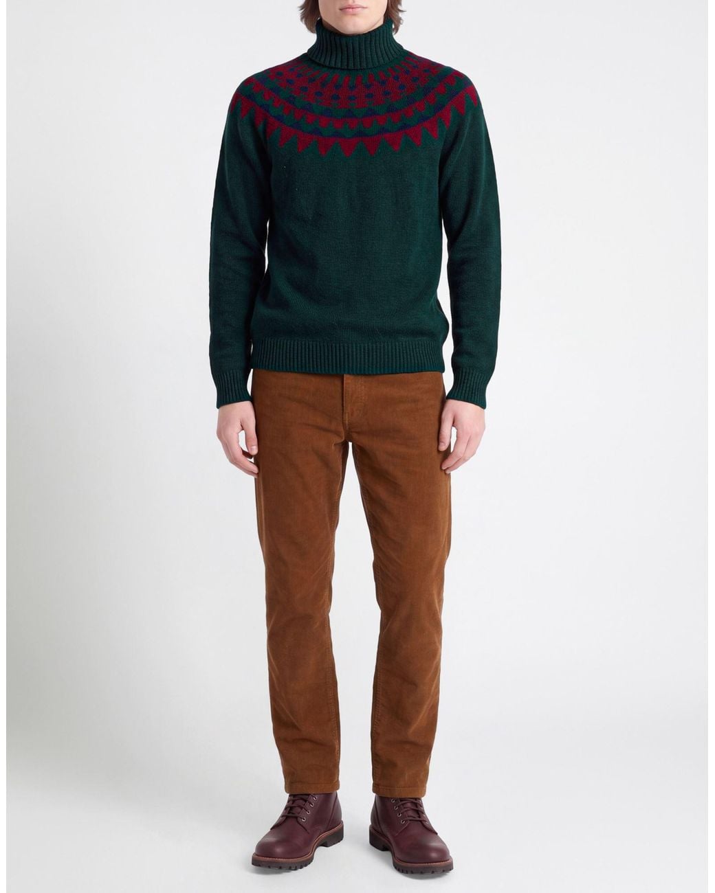 Zanone Rollkragenpullover in Green für Herren