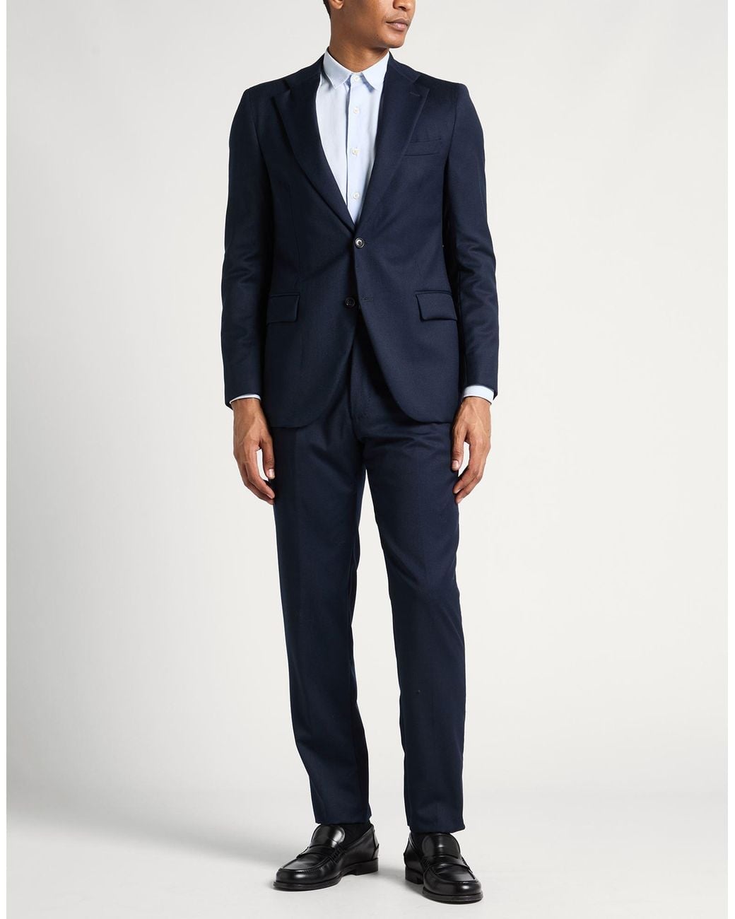 Tombolini Blue Suit Virgin Wool, Viscose for men