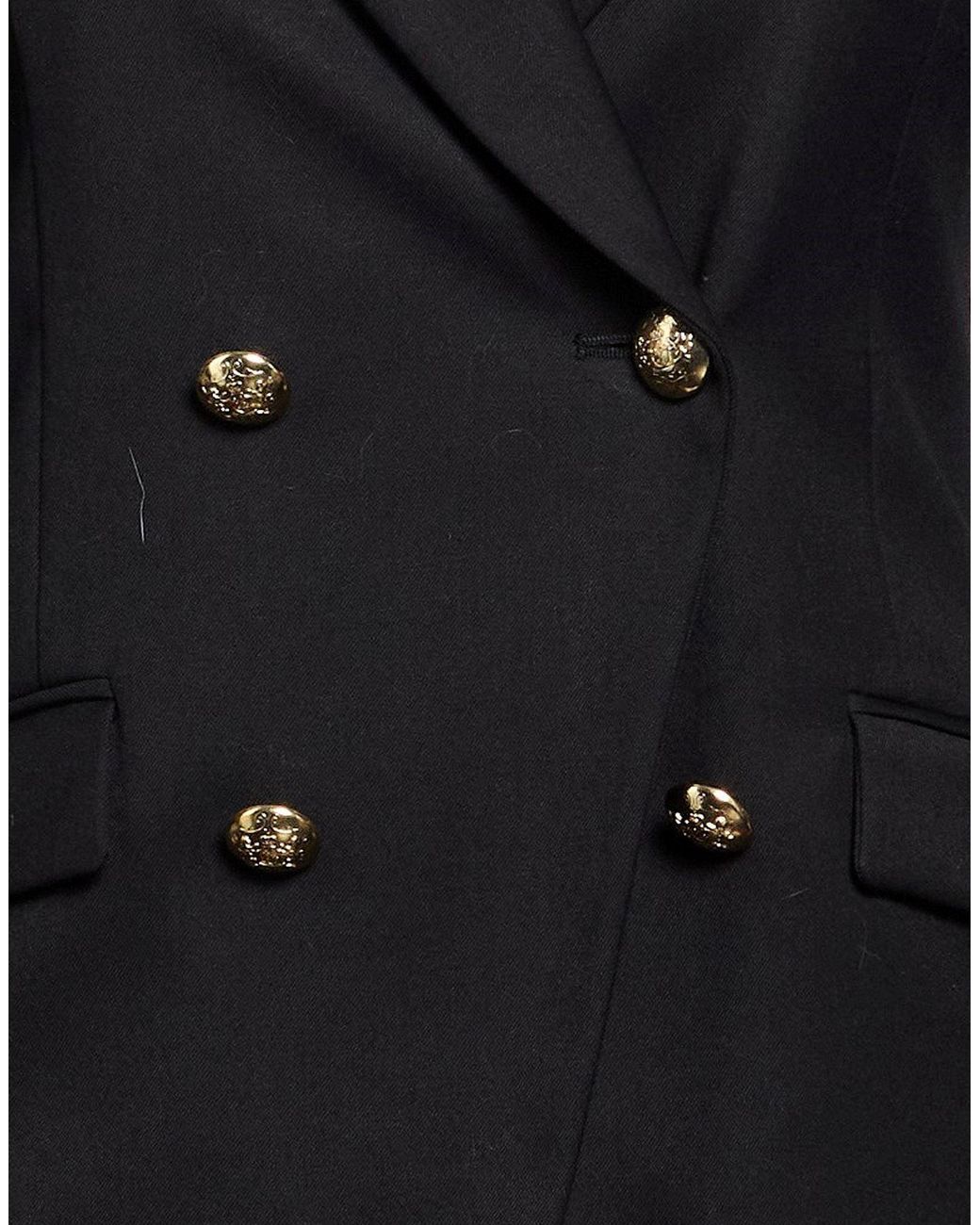 .., merci italia Black Blazer Polyester, Viscose, Elastane