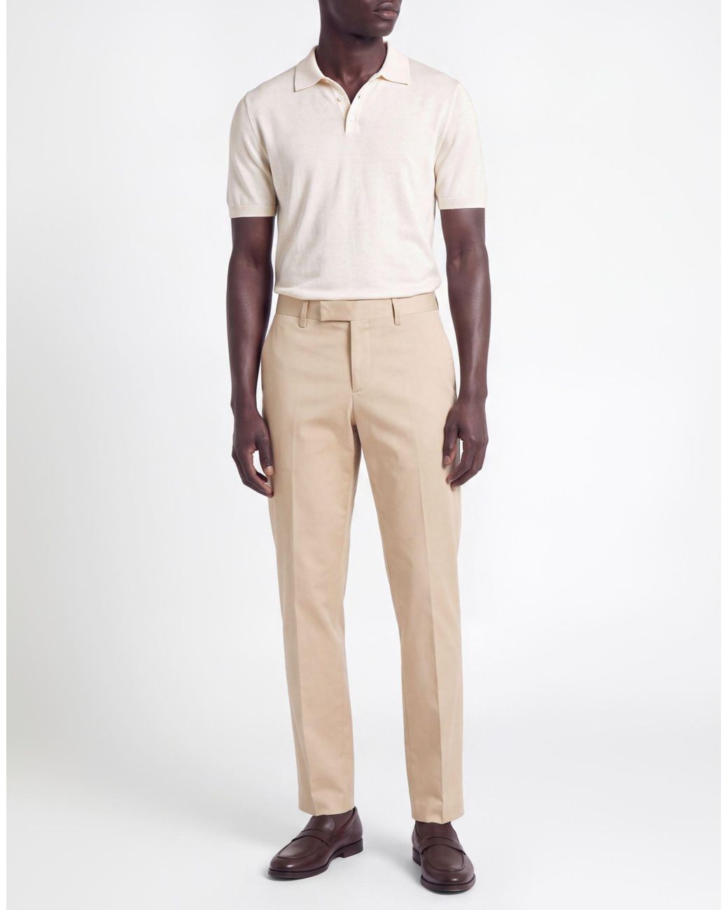 Lardini Natural Pants Cotton, Elastane for men