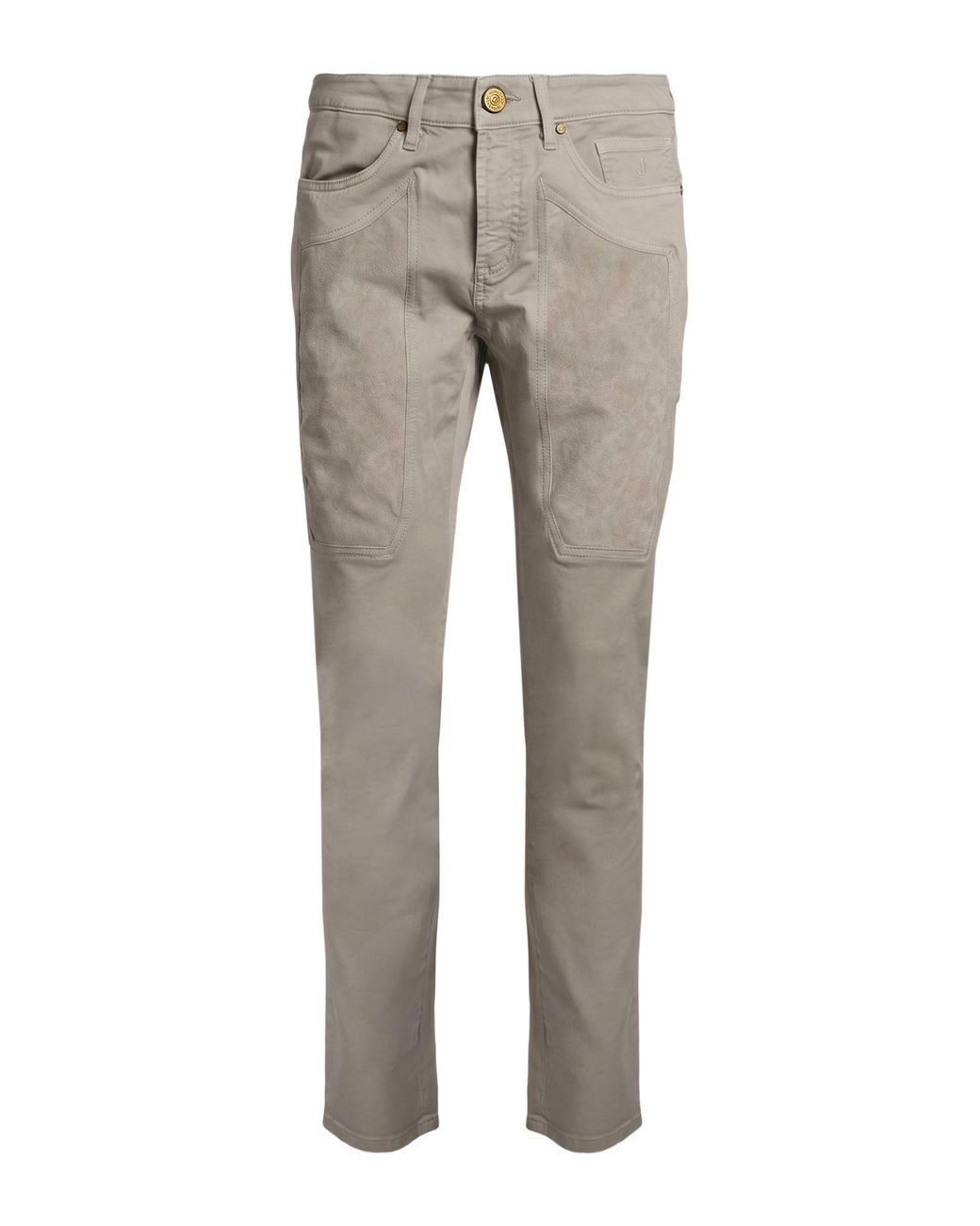 Jeckerson Gray Light Pants Cotton, Elastane, Polyester, Polyurethane for men