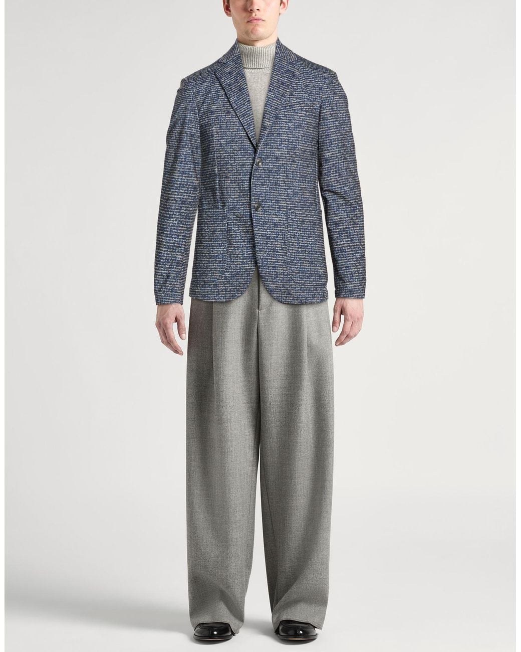 AT.P.CO Blue Midnight Blazer Polyester, Elastane for men