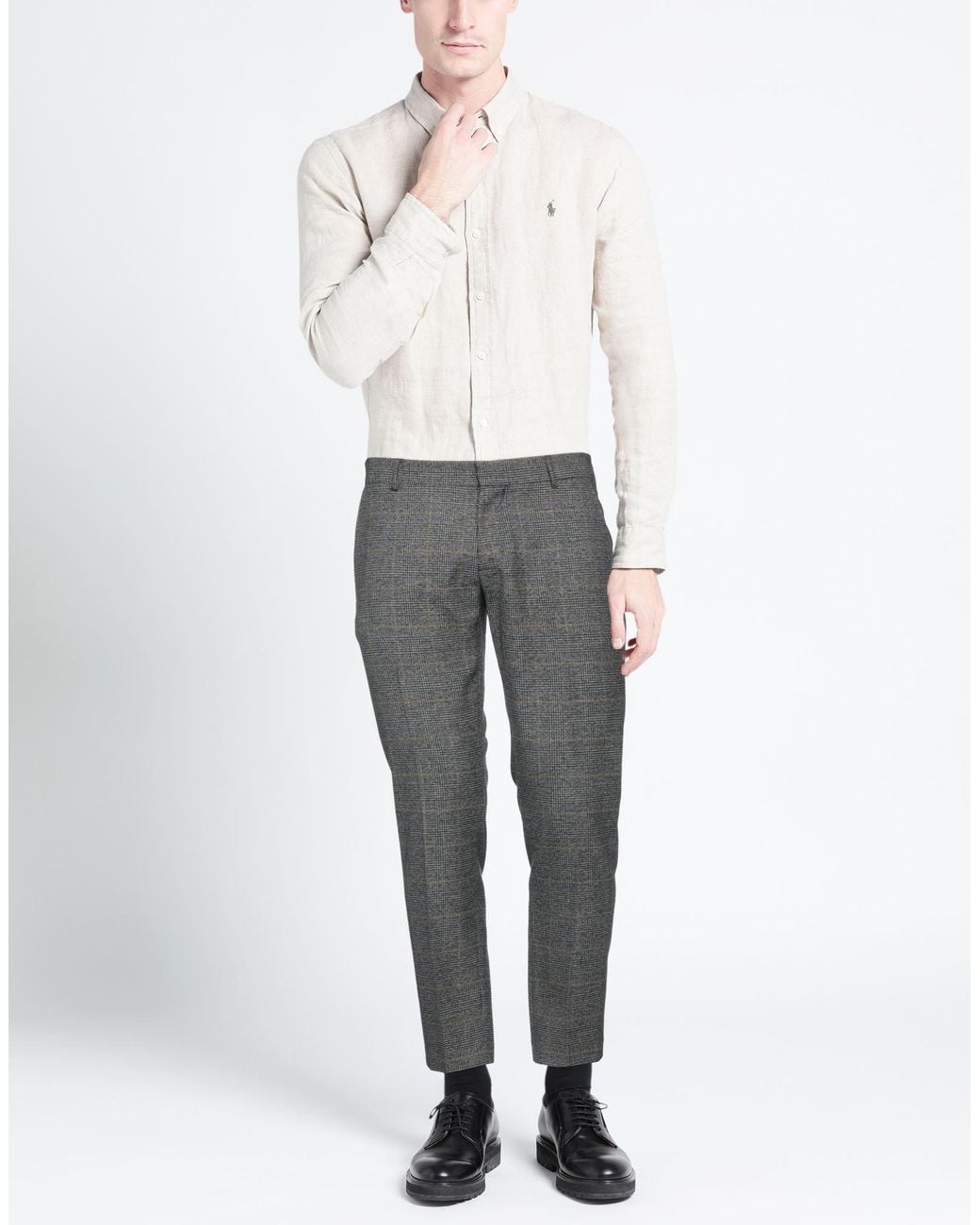 Daniele Alessandrini Gray Trouser for men