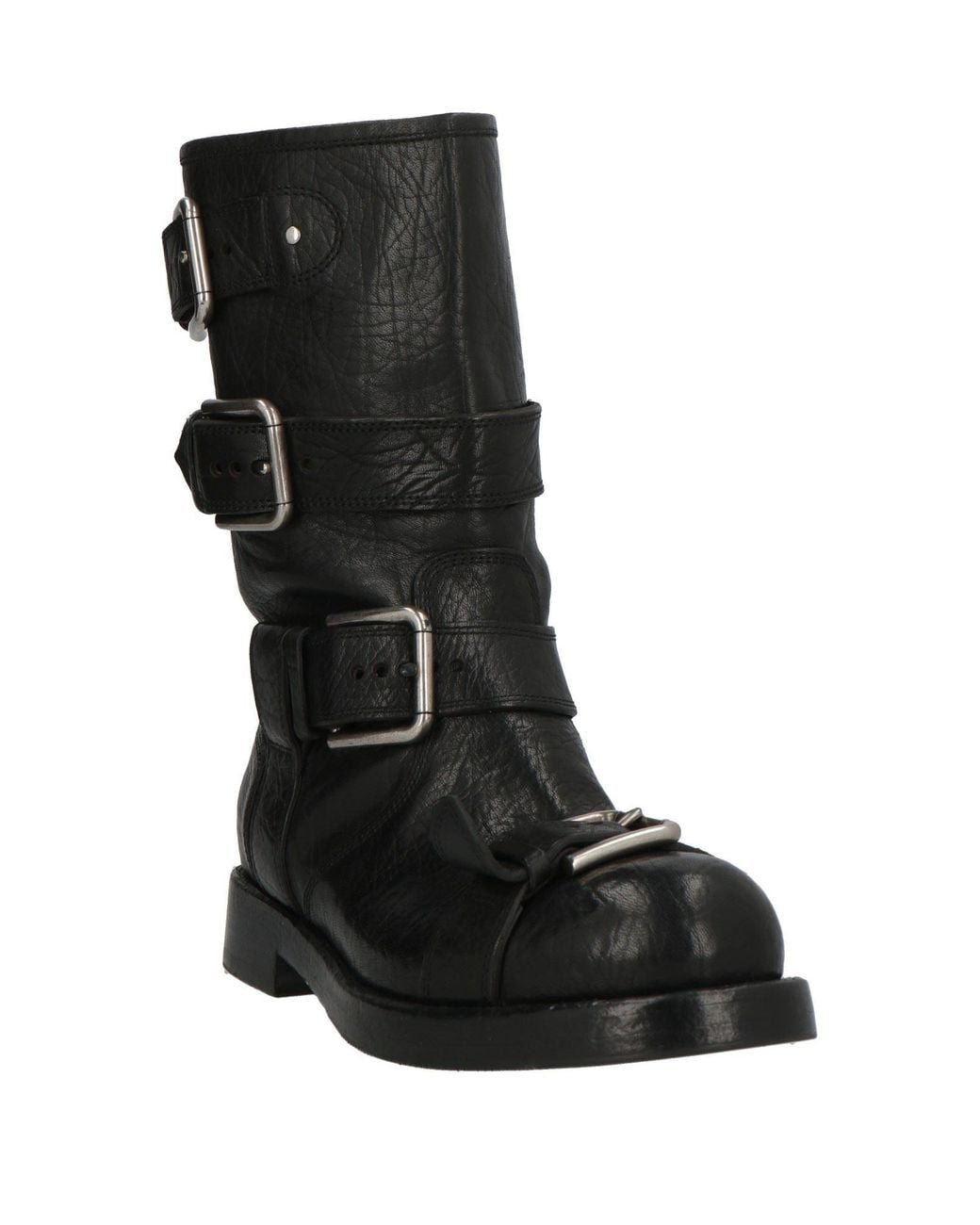 Dolce & Gabbana Black Ankle Boots Leather