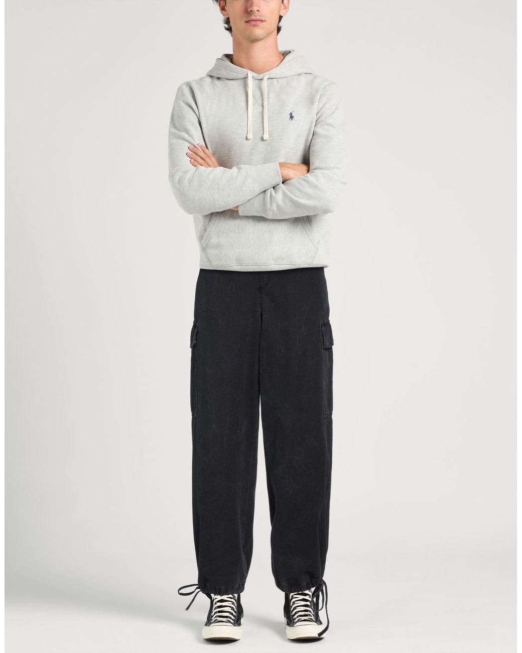 Etudes Studio Black Pants Cotton, Linen for men