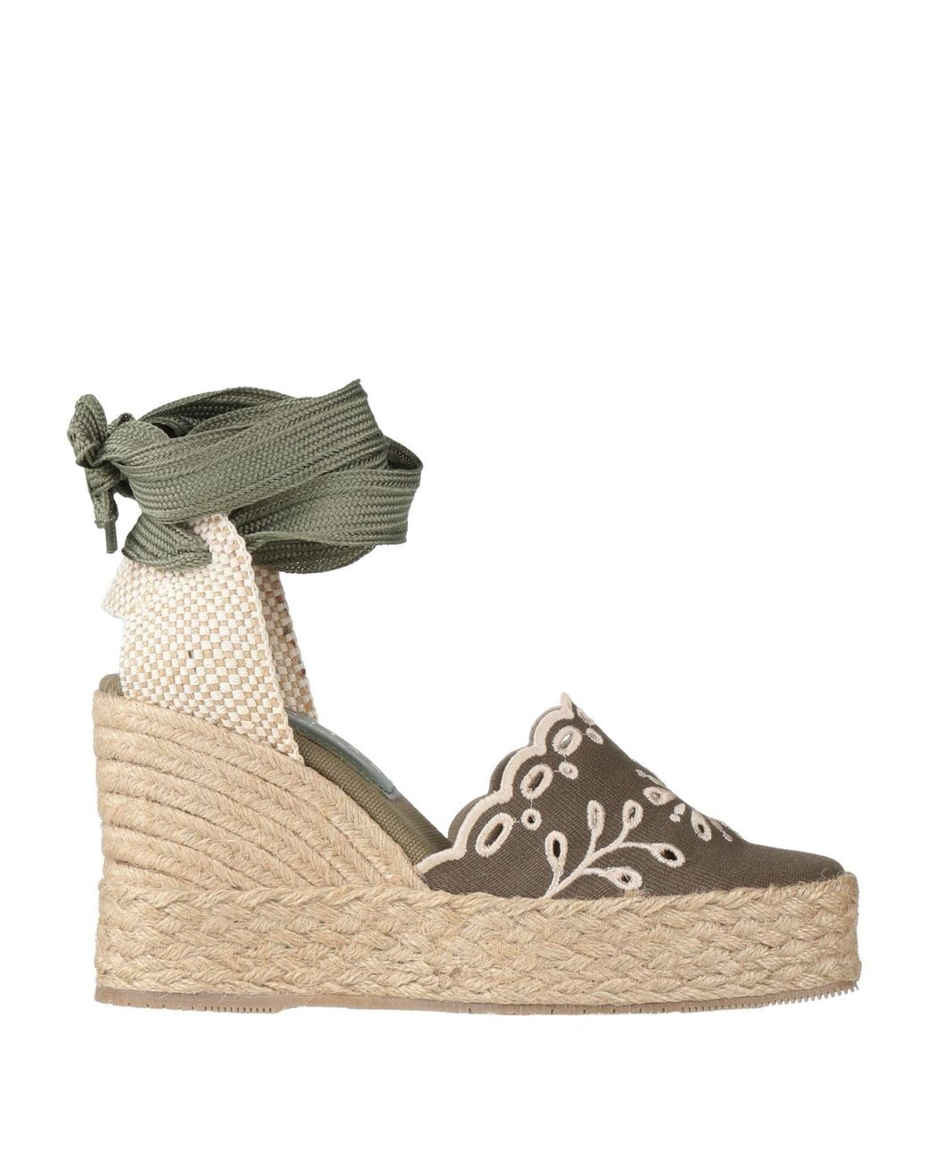 Palomitas By Paloma Barcelo' Metallic Espadrilles Textile Fibers