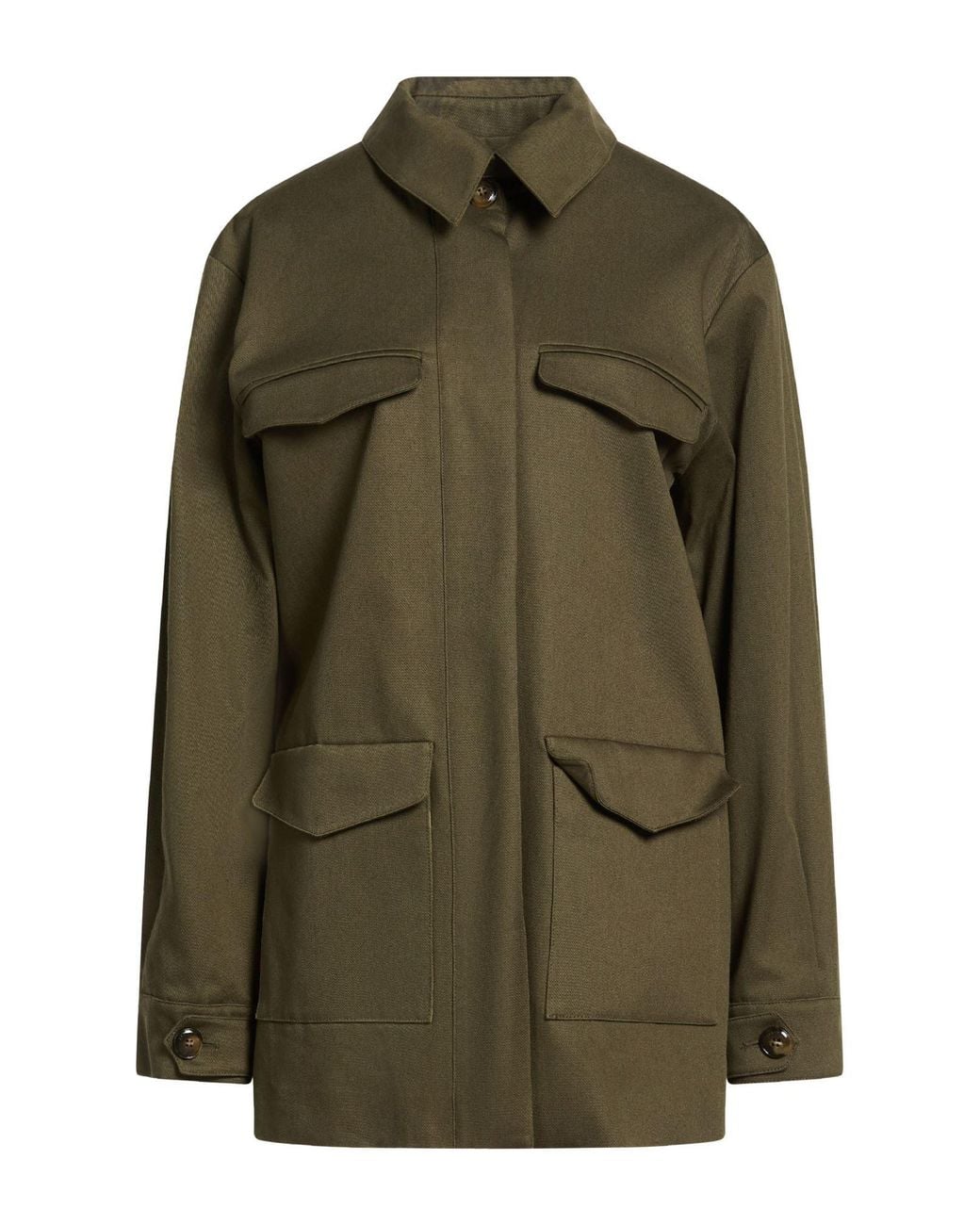 Really Wild Clothing Green Coat Cotton